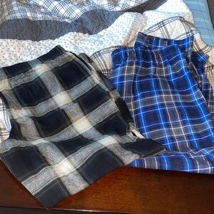 Plaid pajama pants set
